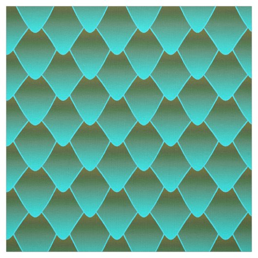 Türkis Ombre Dragon Scales Stoff (Muster)