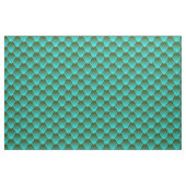 Türkis Ombre Dragon Scales Stoff (Fat Quarter (45,7 x 55,9 cm))