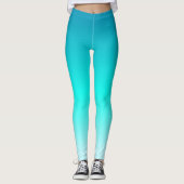 Türkis Ombre Leggings (Vorderseite)
