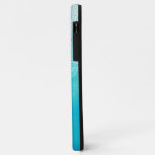 Türkis Ombre Mandala Personalisiert Monogram Case-Mate iPhone Hülle (Hinten/Links)