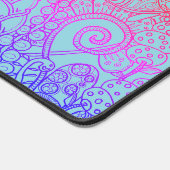 Türkis Ombre rainbow Butterfly Schreibtischunterlage (Ecke)