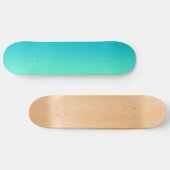 Türkis Ombre Skateboard (Horizontal)