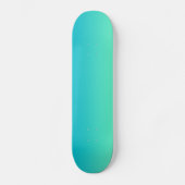 Türkis Ombre Skateboard (Vorderseite)