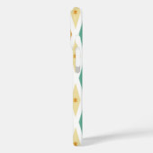 Türkis Orange Cream Diamonds Stars Case-Mate iPhone Hülle (Rückseite / Links)