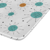 Türkis Orange Franziskanische Sternexplosion Mitte Schneidebrett (Ecke)