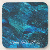 Türkis Paint Sparkle Getränkeuntersetzer (Vorderseite)