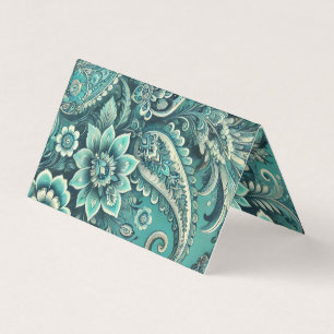 Türkis Paisley Floral Pattern