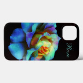 Türkis Pastel Rainbow Rose iPad Gehäuse Case-Mate iPhone Hülle (Rückseite (Horizontal))