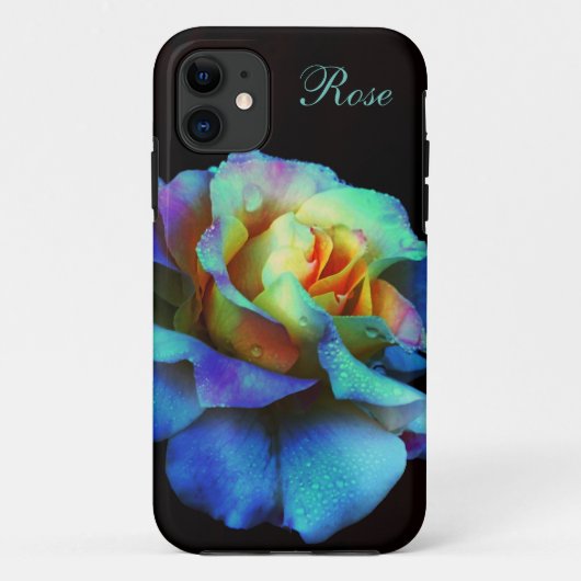 Türkis Pastel Rainbow Rose iPhone 5 Fall Case-Mate iPhone Hülle (Rückseite)