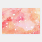 Türkis Peach Blossom Farbenfrohe Himmelsgeschichte Geschenkpapier Set (Vorderseite 3)