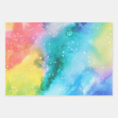 Türkis Peach Blossom Farbenfrohe Himmelsgeschichte Geschenkpapier Set (Vorderseite)