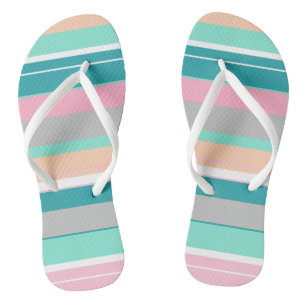 Türkis Peach Funky Flip Flops Badesandalen