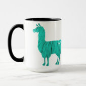 Türkis-Pelzlama-Tasse Tasse (Links)