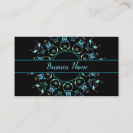 Türkis-Perlen-Mandala-Visitenkarte 3 Visitenkarte