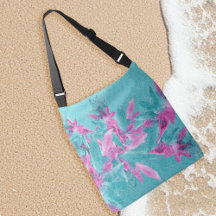 Türkis Pink Abstrakt Hawaiianische Blume