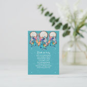 Türkis Pink Dream Catcher Books for Baby Begleitkarte (Stehend Vorderseite)