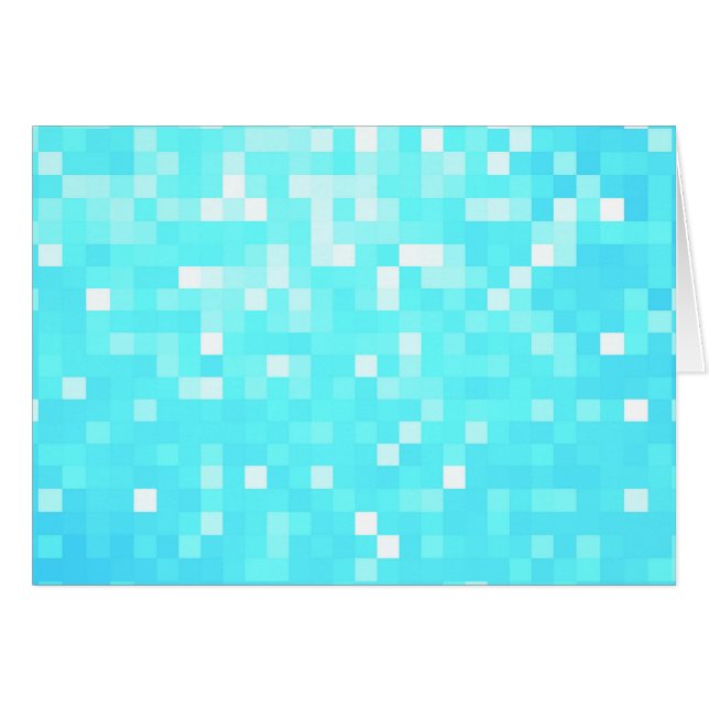 Türkis Pixel Sparkle (Vorderseite (Horizontal))