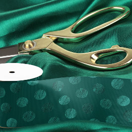 Türkis Polka Dots Modernes & elegantes Weihnachtsf Ripsband