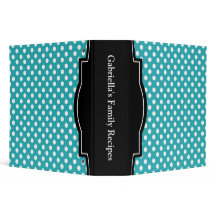 Türkis-Polka-Punkt personalisiertes 2"
