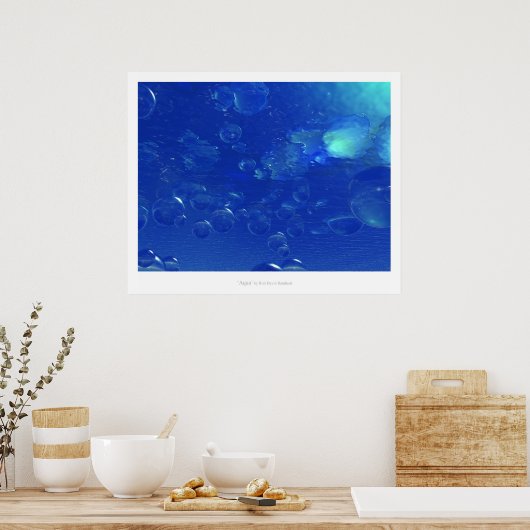 Türkis Poster (Küche)