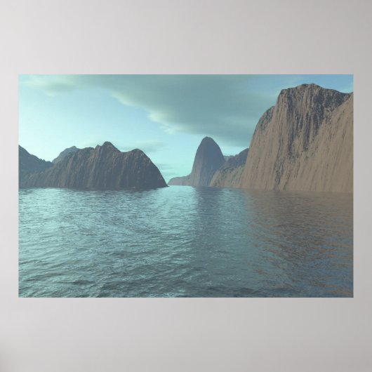 Türkis Poster (Vorne)