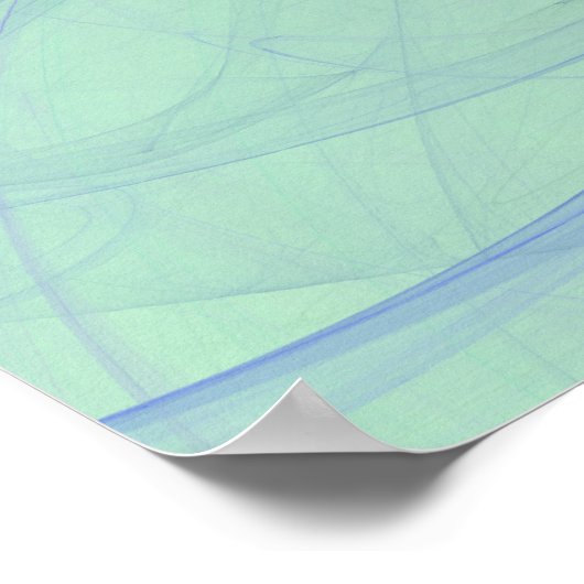 Türkis Poster (Ecke)