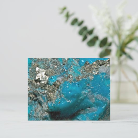 Türkis Postkarte (Stehend Vorderseite)