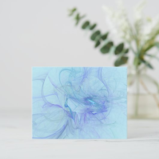 Türkis Postkarte (Stehend Vorderseite)