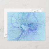 Türkis Postkarte (Vorne/Hinten)