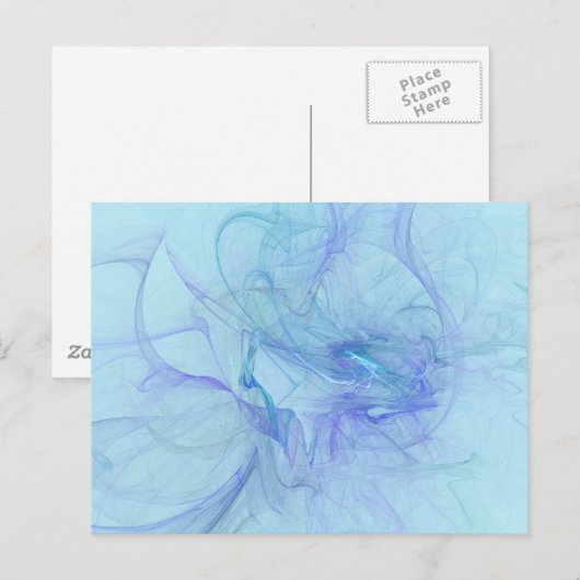 Türkis Postkarte (Vorne/Hinten)