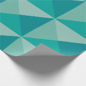 Türkis Pyramids Geschenkpapier (Ecke)