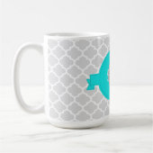 Türkis Quartieren Personalisiert Kaffee Tasse (Links)