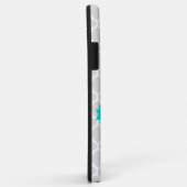 Türkis Quatrefoil Personalisiert Case-Mate iPhone Hülle (Hinten/Rechts)