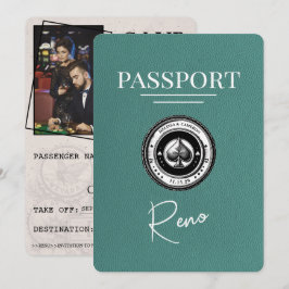 Türkis Reno Passport Save the Date