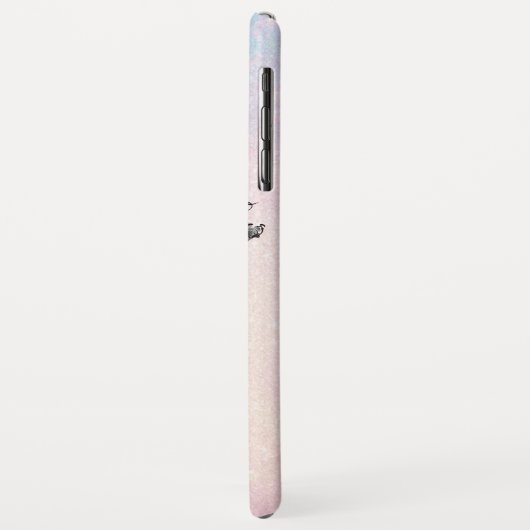 *~* Türkis-Rosa-GoldGlitzer-Meerjungfrau Case-Mate iPhone Hülle (Hinten/Links)