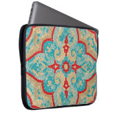 Türkis rot laptopschutzhülle (Vorne Rechts)