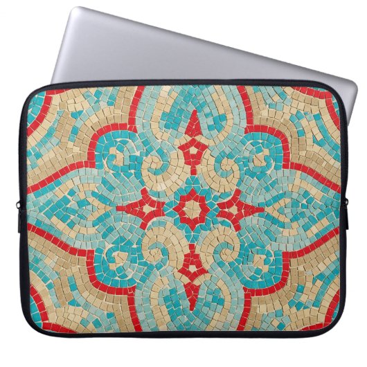 Türkis rot laptopschutzhülle (Vorderseite)