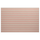 Türkis, Rot und Beige farbige Linien Stoff (Yard (91,4 cm))