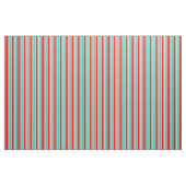 Türkis, Rot und Beige farbige Linien Stoff (Yard (91,4 cm))