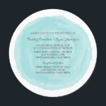 Türkis Round Watercolor Wedite Einladung<br><div class="desc">Trendy und stilvoll Watercolor Wedding Einladung mit einem Kreis gebürstete Aquarell-Look türkisfarben Hintergrund. Diese elegante und moderne Einladung ist einfach,  um Ihre Hochzeitsdetails anzupassen. Klicken Sie für weitere Anpassungsoptionen auf die Schaltfläche Anpassen.</div>