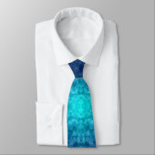 Türkis Royal Gradient Abstrakt Krawatte (Gebunden)