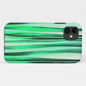 Türkis-Ruhe-Stripy Muster Case-Mate iPhone Hülle (Rückseite (Horizontal))