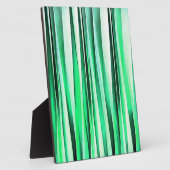 Türkis-Ruhe-Stripy Muster Fotoplatte (Seite)
