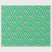 Türkis-Ruhe-Stripy Muster Geschenkpapier (Flach)