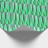Türkis-Ruhe-Stripy Muster Geschenkpapier (Ecke)