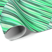 Türkis-Ruhe-Stripy Muster Geschenkpapier (Rolleneckpunkt)