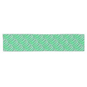 Türkis-Ruhe-Stripy Muster Kurzer Tischläufer (Horizontal)