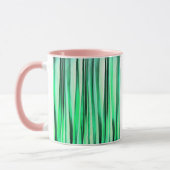 Türkis-Ruhe-Stripy Muster Tasse (Links)