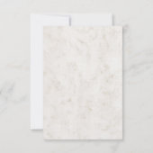 Türkis Rustic Seashell Wedding RSVP Card Karte (Rückseite)