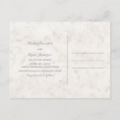 Türkis Rustikale Seashell Save the Date Postkarte (Rückseite)